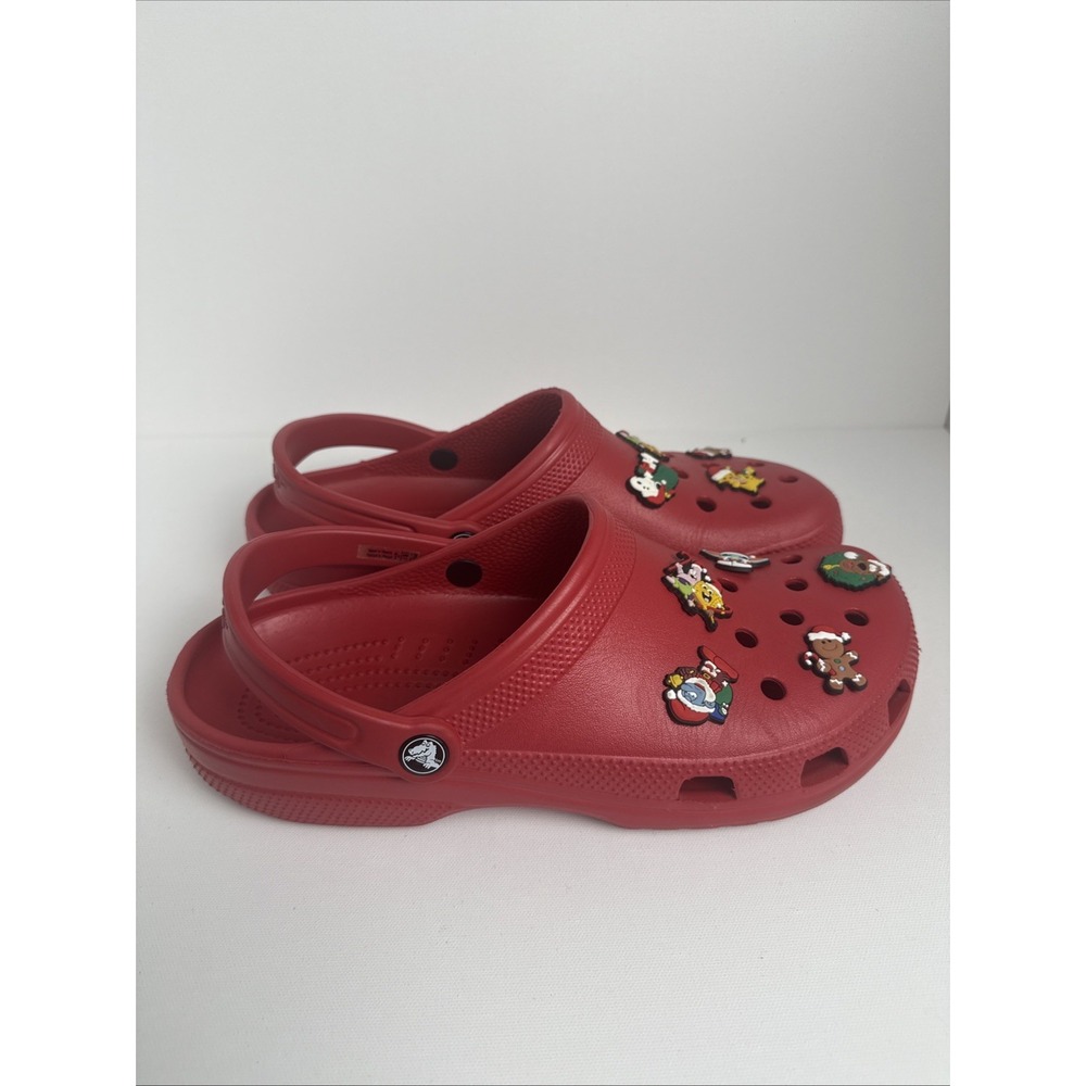 Crocs Classic Clog Shoes Mens Size 11 Red Slip On Comfort Garden Casual